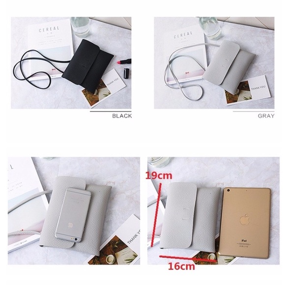 LAST ONE! 🔥 Gray faux leather mini crossbody bag - Picture 4 of 7